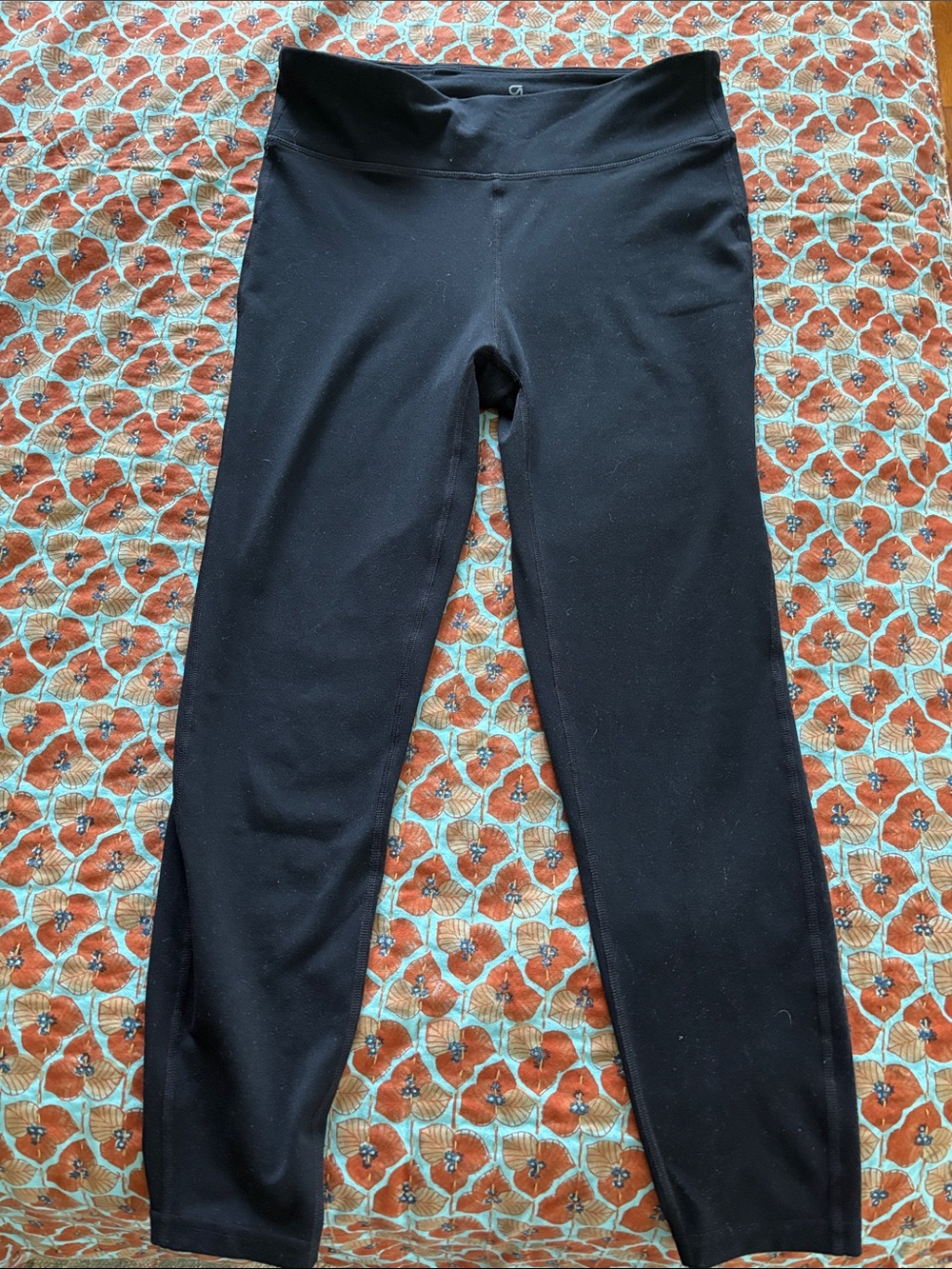 GAP Black Ponte Leggings with Wide Waistband